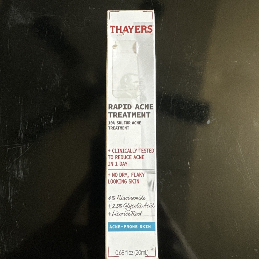 Thayers Rapid With 10% Sulfur Acne Treatment 0.68 fl Exp 11/30/2026 New In Box